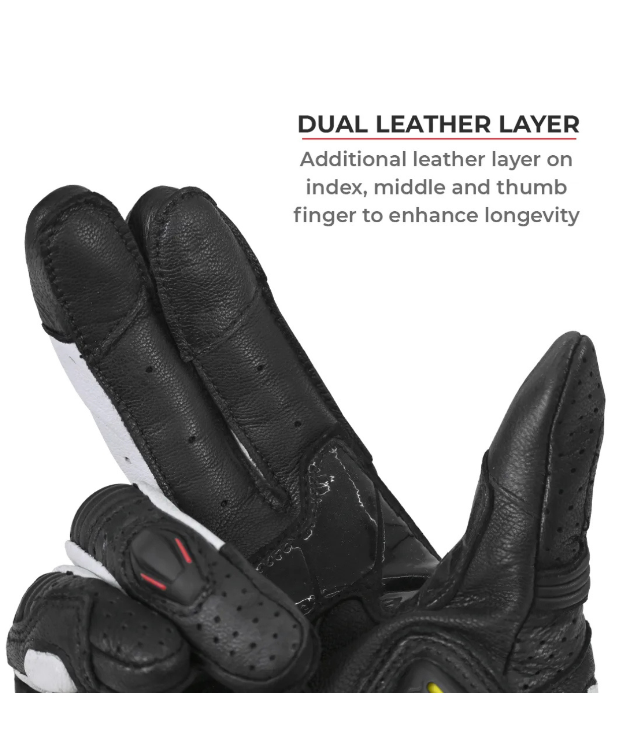 Viaterra Shifter Short Motorcycle Riding Gloves - Black