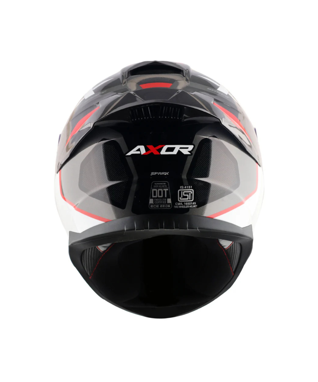 Axor Saber Spark Helmet - Gloss Black Red