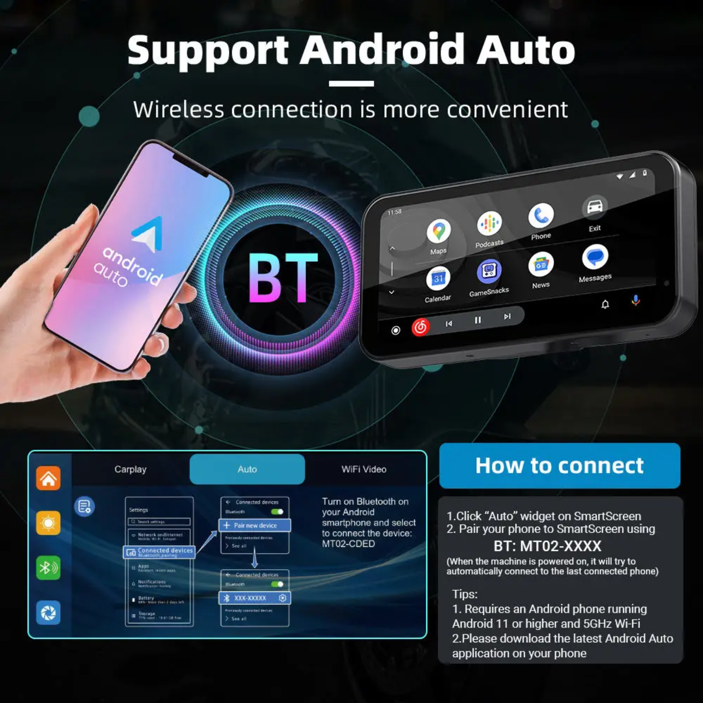 LBC Moto S3 Elite 6 Universal Plug and Play Navigation with TPMS