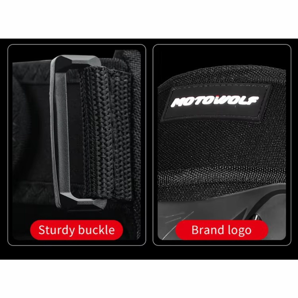 Motowolf Knee and Elbow Guard - MDL1010 - Black - Motowolf