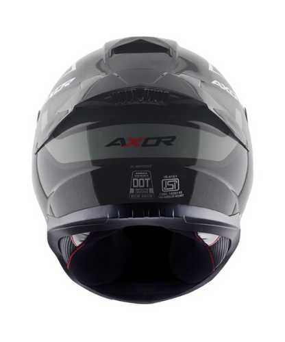 Axor Saber X-Sport Helmet - Gloss Black Orange