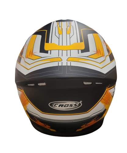 Cross Scorpion Full Face Helmet - Matt Orange Black