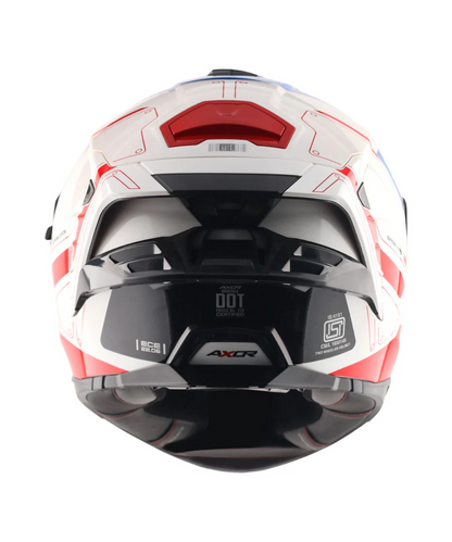 Axor Brutale Ryden Dual Spoiler Helmet - White Red