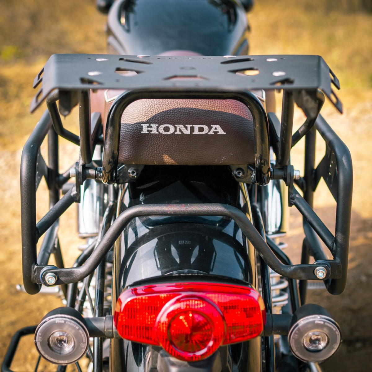 Zana Honda CB 350 (2025) Saddle Stay With Jerry Can Mount - Black - ZI-8682 - Zana