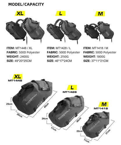 Rhinowalk 28L Waterproof Tail Bag - L - MT1428