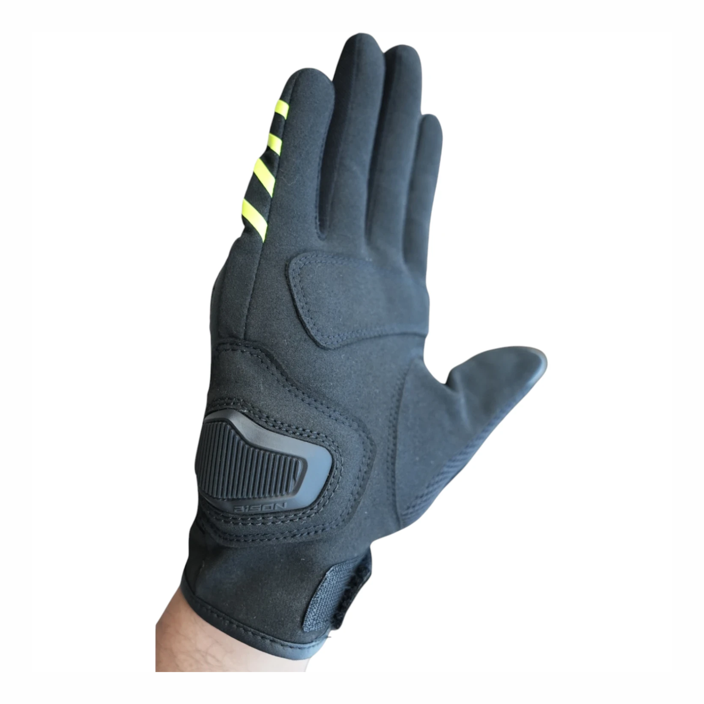 Bison ProGear Raptor Riding Gloves - Black Neon