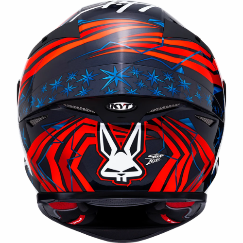 KYT TT-Revo Fernandez 2022 Replica Helmet - Gloss Blue Red