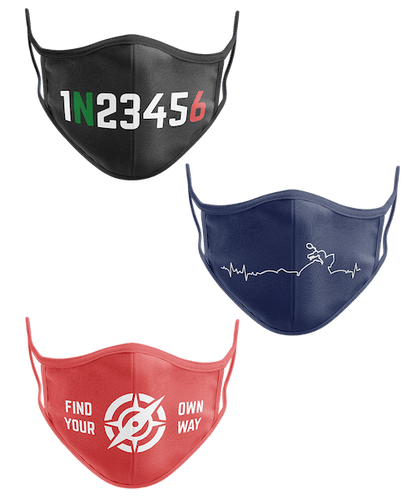 Biker Cotton Mask - Set of 3