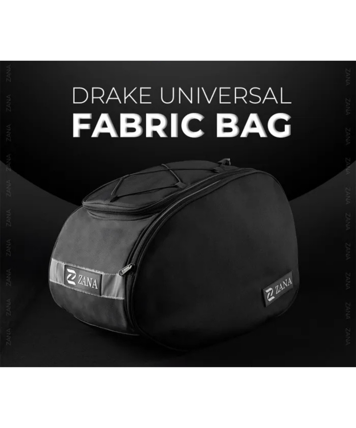 Zana Drake Universal Fabric 32 Litre Single Saddle Bag - ZI-BG-007 - Zana