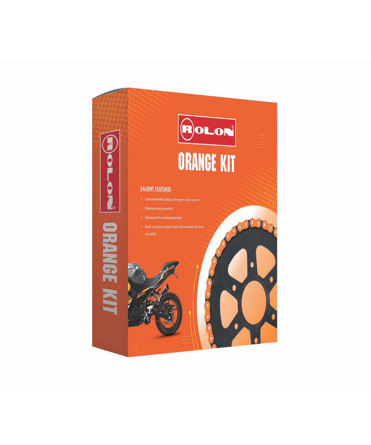 Rolon KTM RC 390 Orange Chain and Sprocket Kit - KIT HPXRO 380 - Rolon