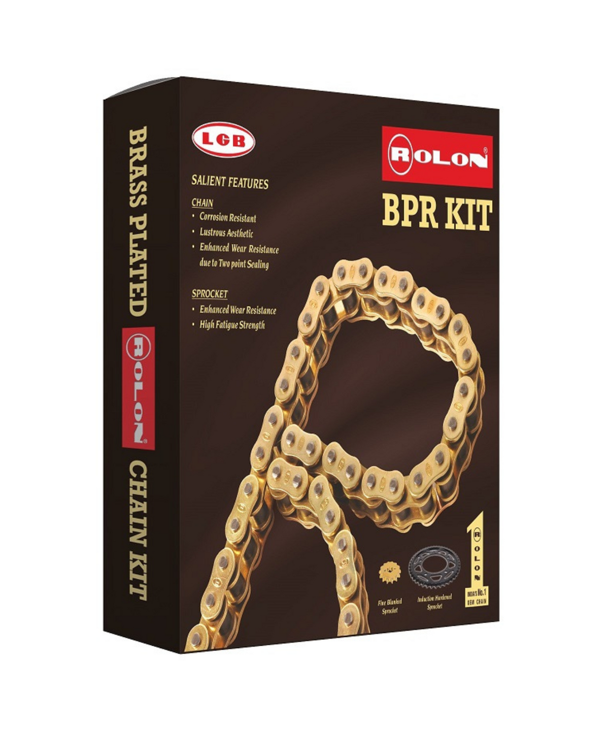Rolon Dominor 250 CC Brass Chain Sprocket Kit - KIT HPORC 391 - Rolon