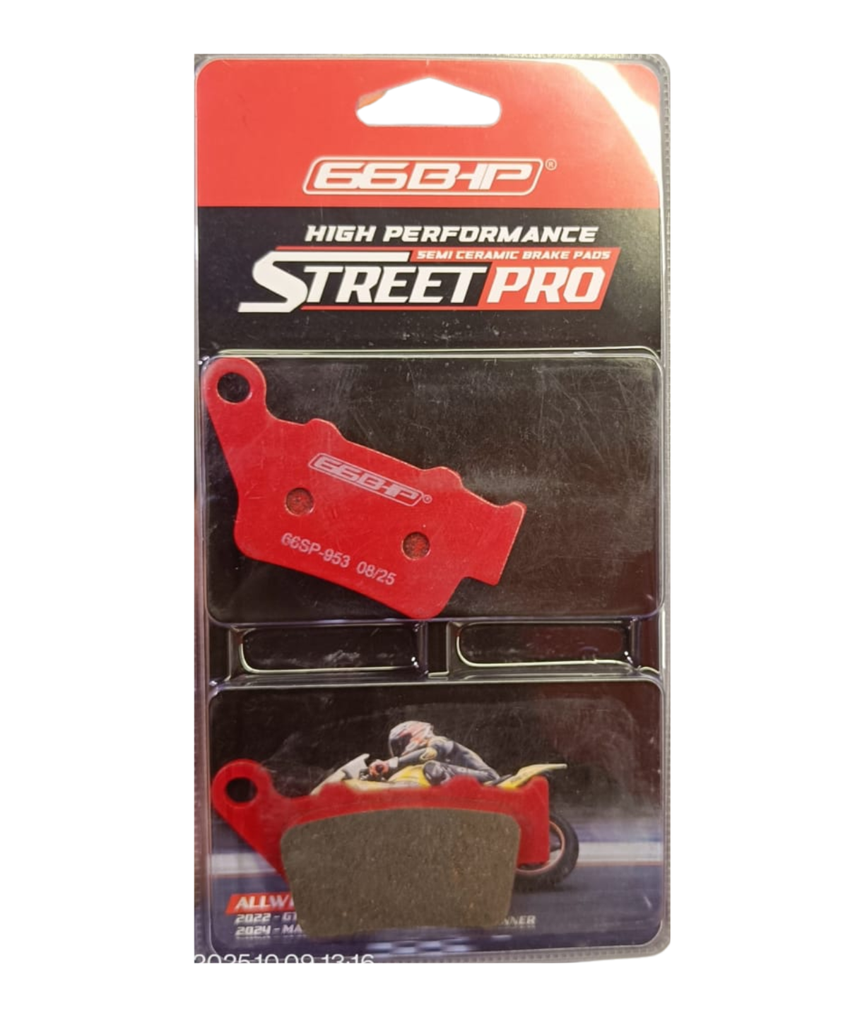 66BHP Semi Ceramic Brake Pad - 66SP-953 - 66BHP