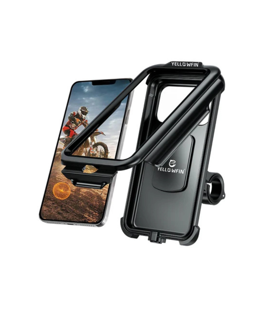 Yellowfin Fully Waterproof Handlebar Mobile Phone Holder without Charger - M18L-B1 Handlebar