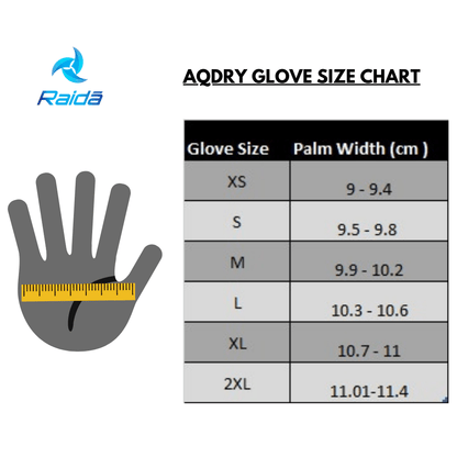 Raida AqDry Waterproof Riding Gloves Black