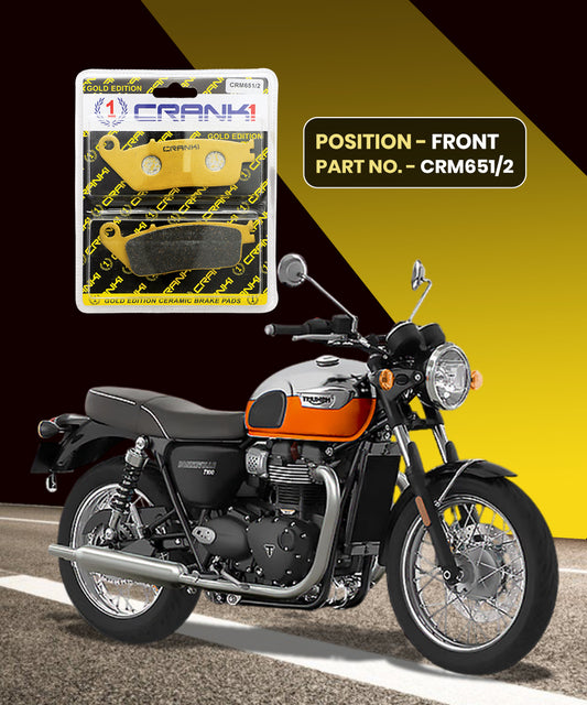 Crank1 Ceramic Brake Pads for Triumph Bonneville T1000