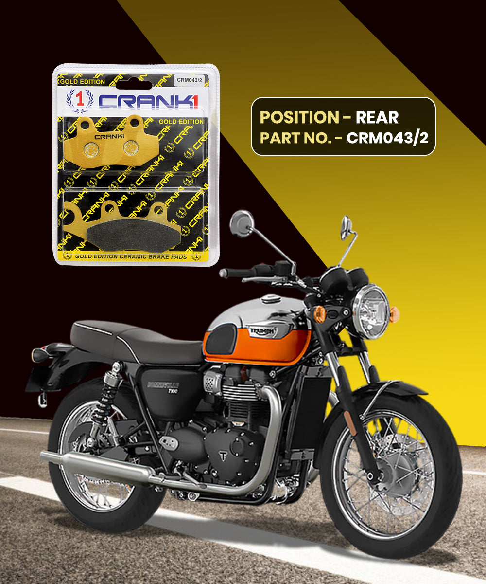 Crank1 Ceramic Brake Pads for Triumph Bonneville T1000