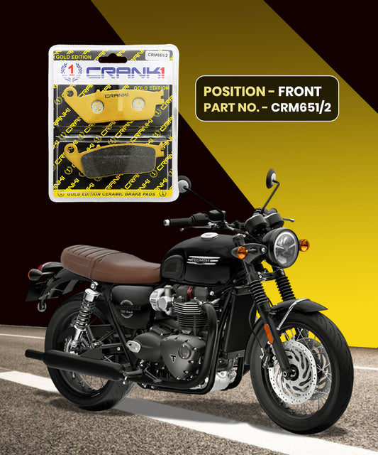 Crank1 Ceramic Brake Pads for Triumph Bonneville T120