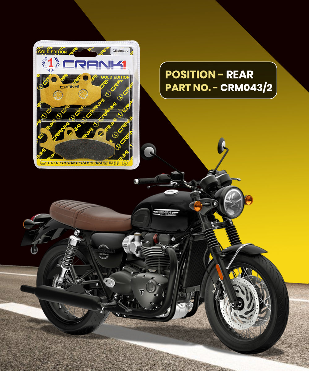Crank1 Ceramic Brake Pads for Triumph Bonneville T120