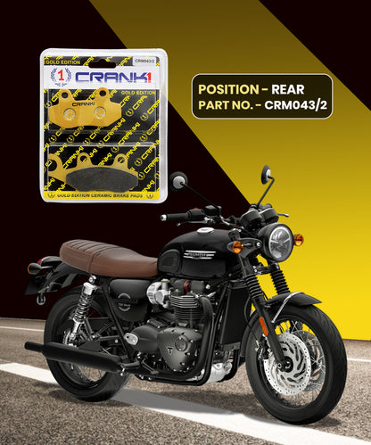 Crank1 Ceramic Brake Pads for Triumph Bonneville T120
