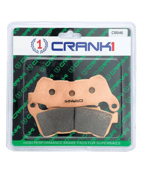 Crank1 Fully Sintered H2 Series Brake Pads for Harley Davidson Sportster XL Custom 1200