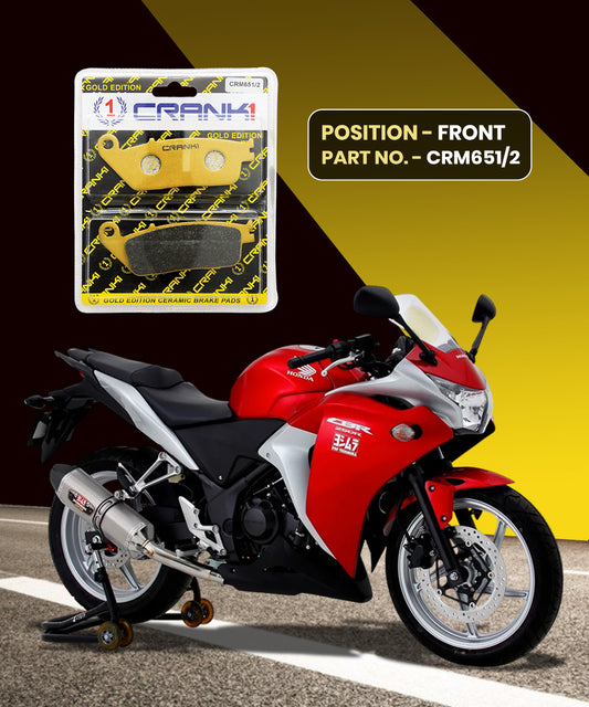 Crank1 Honda CBR250 R ABS Ceramic Brake Pads