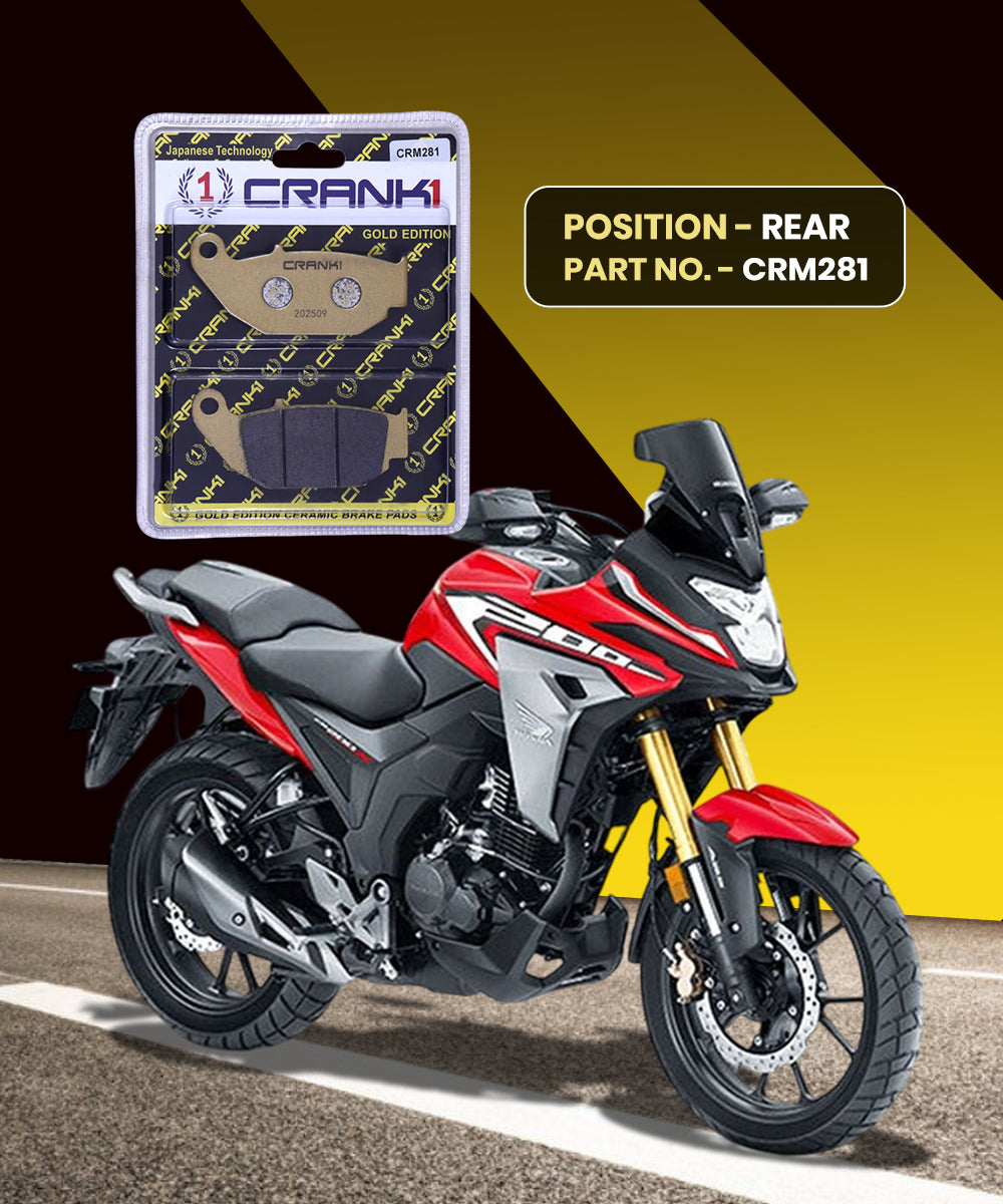 Crank1 Honda CB 200X (2021) Ceramic Brake Pads