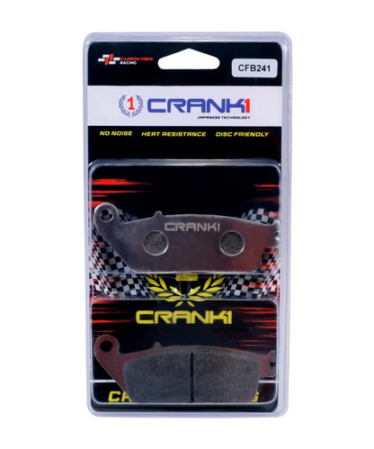 Crank1 Carbon Brake Pads for Triumph T100 Air Cooled (2008-2015)