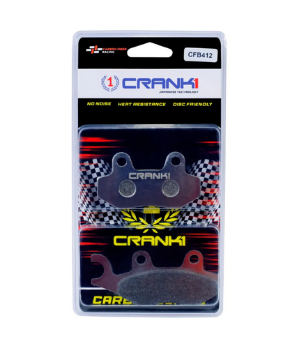 Crank1 Carbon Brake Pads for Triumph T100 Air Cooled (2008-2015)