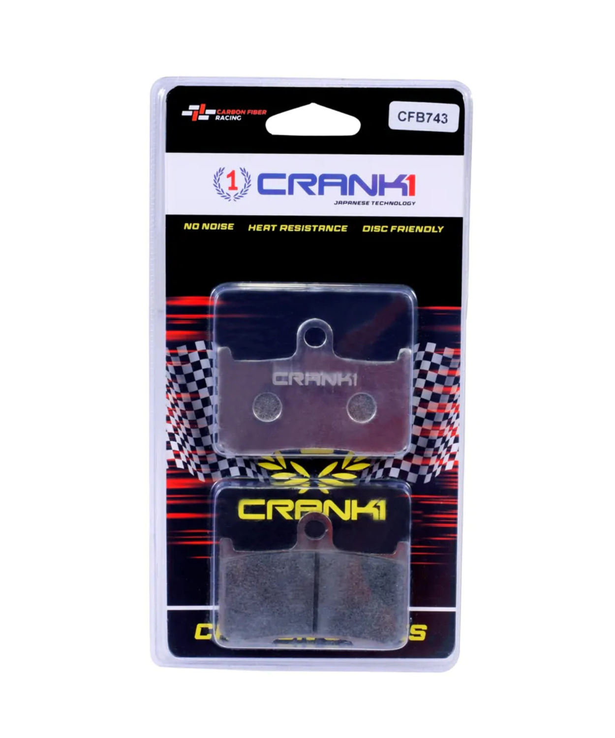 Crank1 Carbon Brake Pads for Triumph Street Triple 675 R (2014-2016)