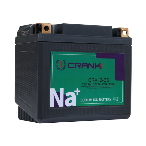 Crank1 CRX12-BS 12V sodium-ion battery front view