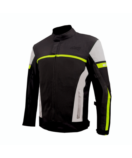 DSG Evo-2 Air Riding Jacket - Black Grey Yellow Fluo