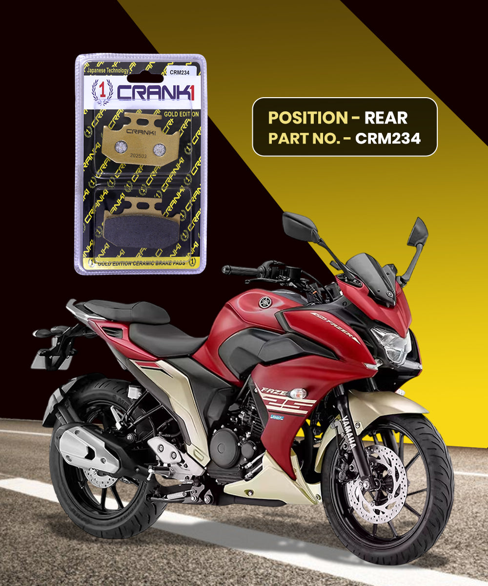 Crank1 Ceramic Brake Pads for Yamaha FAZER 25