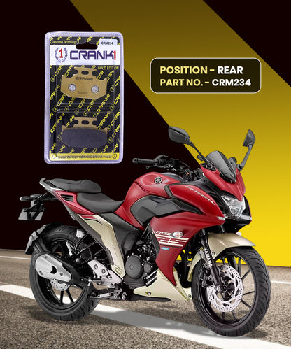 Crank1 Ceramic Brake Pads for Yamaha FAZER 25