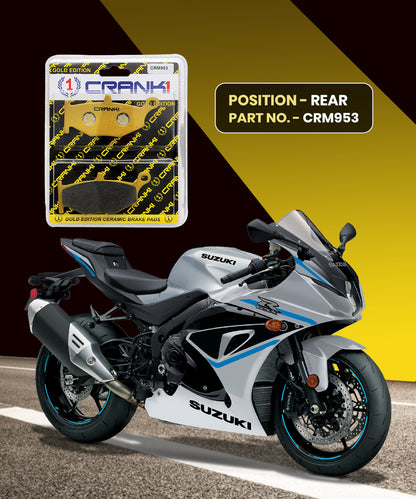 Crank1 Ceramic Brake Pads for Suzuki Gixer 1000