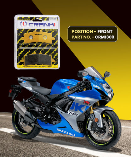 Crank1 Ceramic Brake Pads for Suzuki Gixer R 750