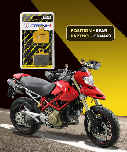 Crank1 Ceramic Brake Pads for Ducati Hypermotorad 1100