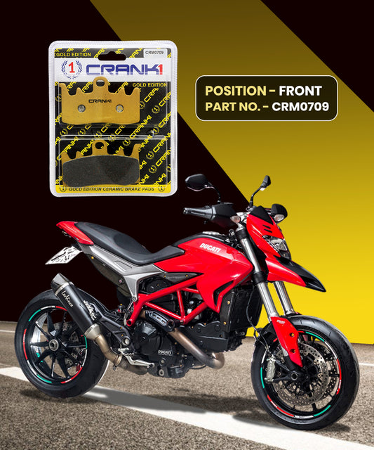 Crank1 Ceramic Brake Pads for Ducati Hypermotorad 821
