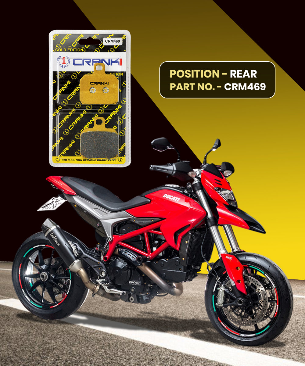 Crank1 Ceramic Brake Pads for Ducati Hypermotorad 821