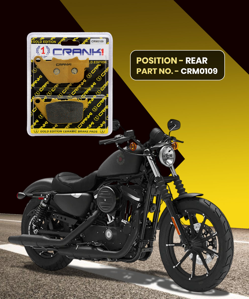 Crank1 Ceramic Brake Pads for Harley Davidson Iron 883