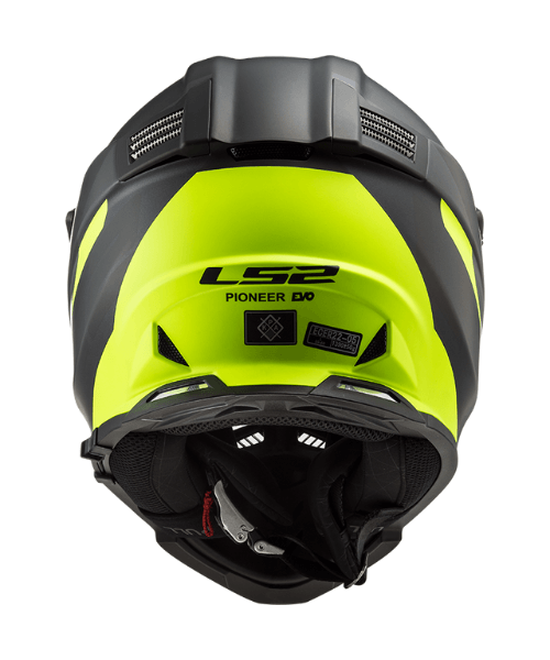 LS2 MX436 Pioneer Evo Dual Sport Helmet - Router Matt Hi Viz Yellow