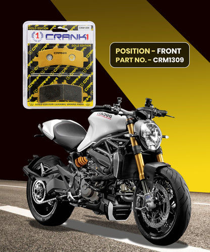 Crank1 Ceramic Brake Pads for Ducati Monster 1200