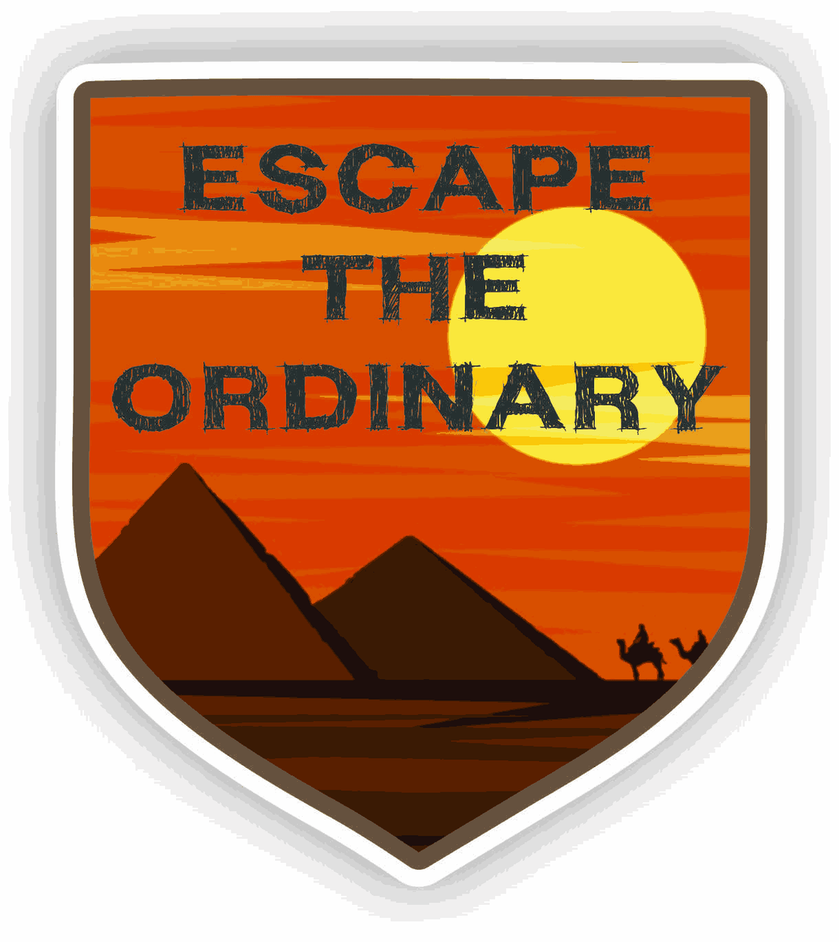 Escape the ordinary Sticker