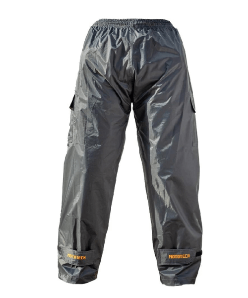 MotoTech Hurricane Rain Overtrousers - Waterproof Pants - Dark Grey