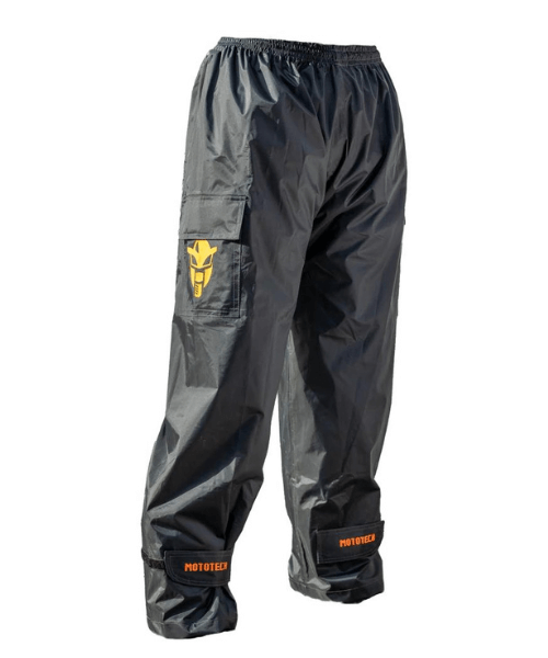MotoTech Hurricane Rain Overtrousers - Waterproof Pants - Dark Grey