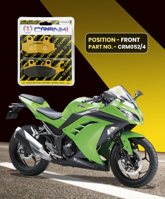 Crank1 Ceramic Brake Pads for Kawasaki Ninja 250R