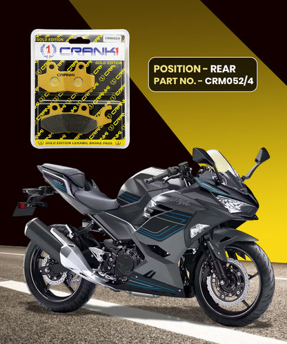 Crank1 Ceramic Brake Pads for Kawasaki Ninja 400