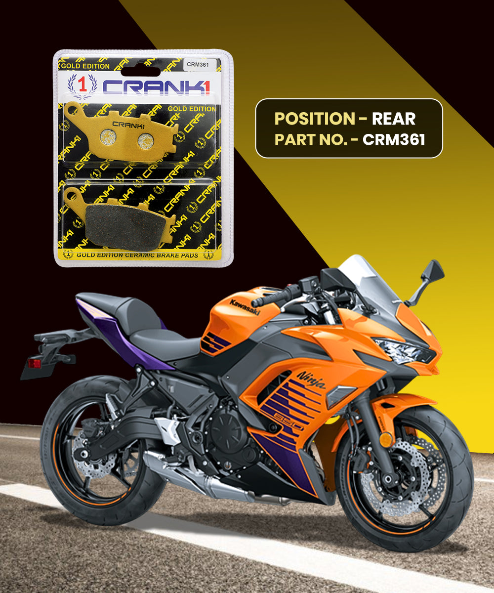 Crank1 Ceramic Brake Pads for Kawasaki Ninja 650 (2017-20)
