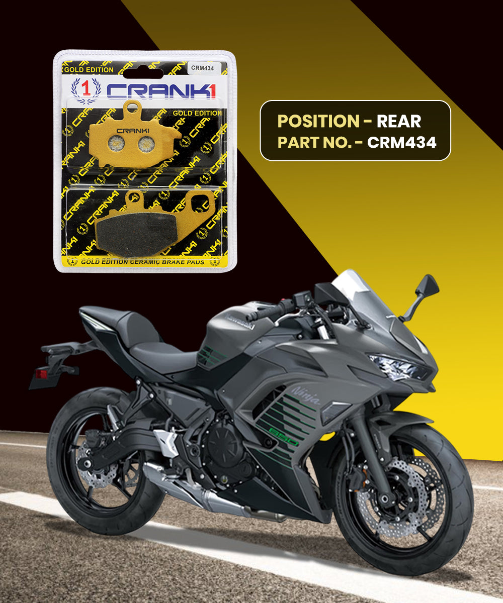 Crank1 Ceramic Brake Pads for Kawasaki Ninja 650 (2006-16)