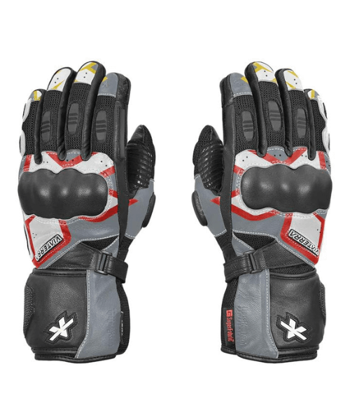 Viaterra Kruger Motorcycle Riding Gloves - Sunset Red