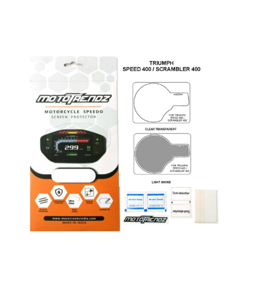 Mototrendz Speedo Protection Film for Triumph Speed 400 / Scrambler 400